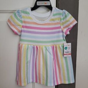 Garanimals Rainbow Striped Short Sleeve Tee